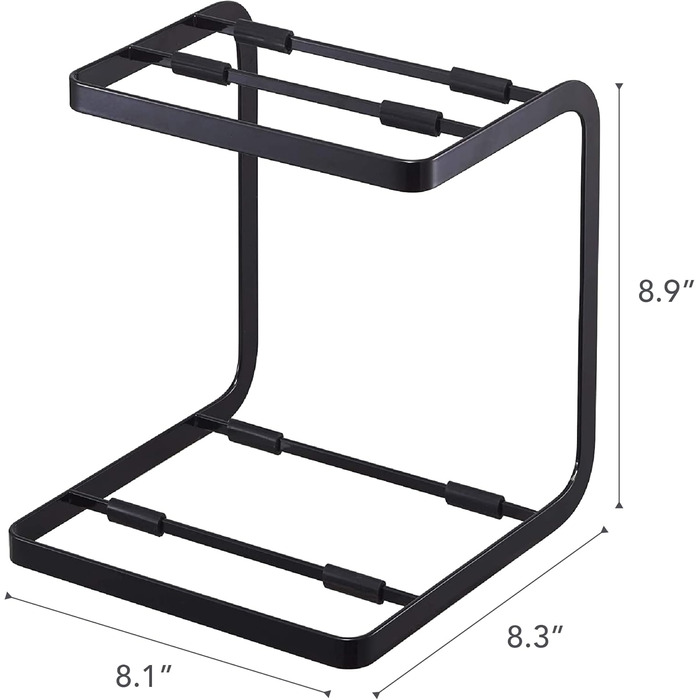 YAMAZAKI Pot Lid Holder, Steel, Black, One Size