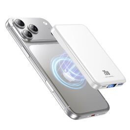 Power Bank MagSafe 10000mAh Білий: Бездротовий магнітний зарядний пристрій для iPhone 15/14/13/12 Pro Max з USB-C, 20W PD швидка зарядка