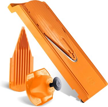 Набір для нарізки овочів Börner V3: слайсер, жульєн, кубики, кухонний овочевий слайсер, нержавіюча сталь, помаранчевий