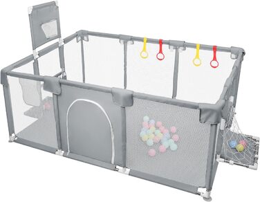 Лягувачка для цуценят з дверцятами, 180x120x66 см. Міцний загін для цуценят та маленьких собак з нейлону, легко миється, для використання в приміщенні та на вулиці.