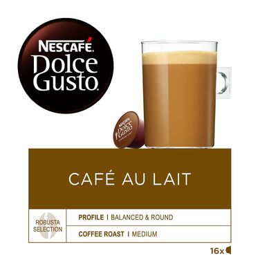 Кавові капсули NESCAFÉ Dolce Gusto Café au Lait, 3 упаковки по 30 капсул (загалом 90 шт), 160 г