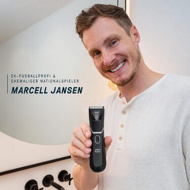 Тілогрумер 2.0: чоловічий триммер для тіла з безпечною клинком, 120 хв роботи, водонепроникний, LED-підсвітка, режим Beast, з Німеччини