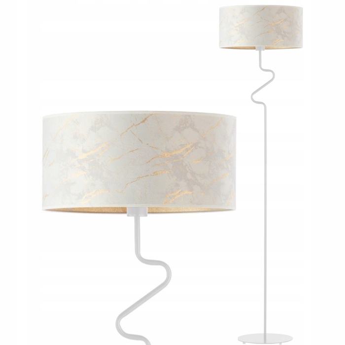 Підлогова лампа Volta Light Factory Marmur, бежева, сучасна, цоколь E27, 60 Вт