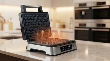 Вафельниця ISAJ 3024, 2200 Вт, срібляста