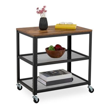 Relaxdays Rolling Cart in Industrial Design