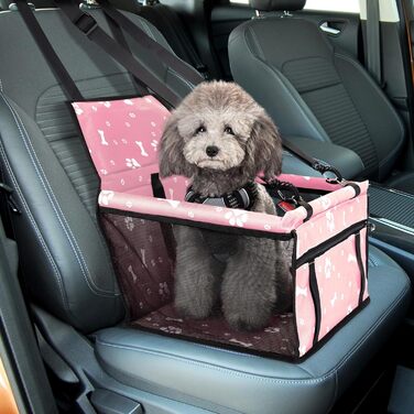 Nobleza Автокрісло для собак та котів, переноска для тварин, рожева, 40x34x25 см