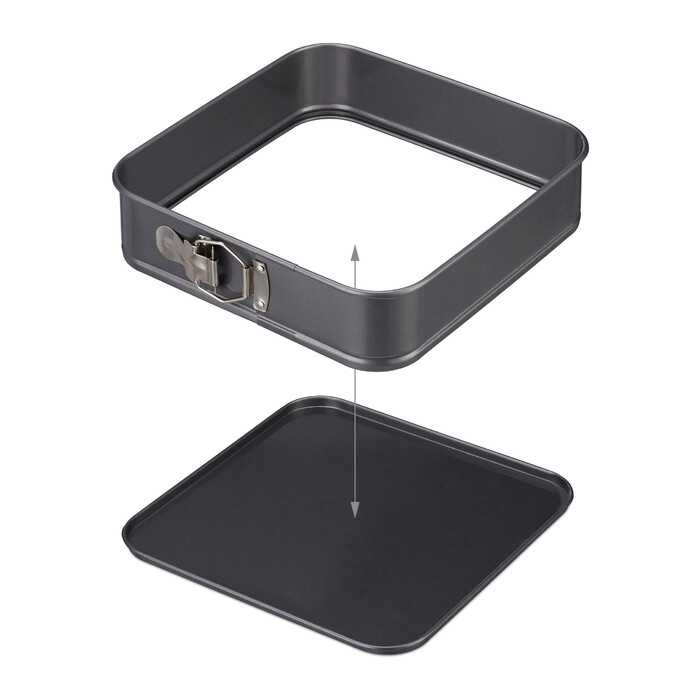 Relaxdays Set of 4 Square Springform Pans