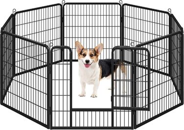 Клітка для собак Yaheetech Welpenlaufstall, 8 секцій, 80x80 см, для дому та саду