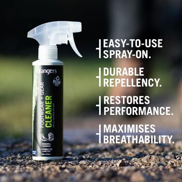 Granger's Unisex Sports Shoe and Sneaker Footwear Care Kit, Black