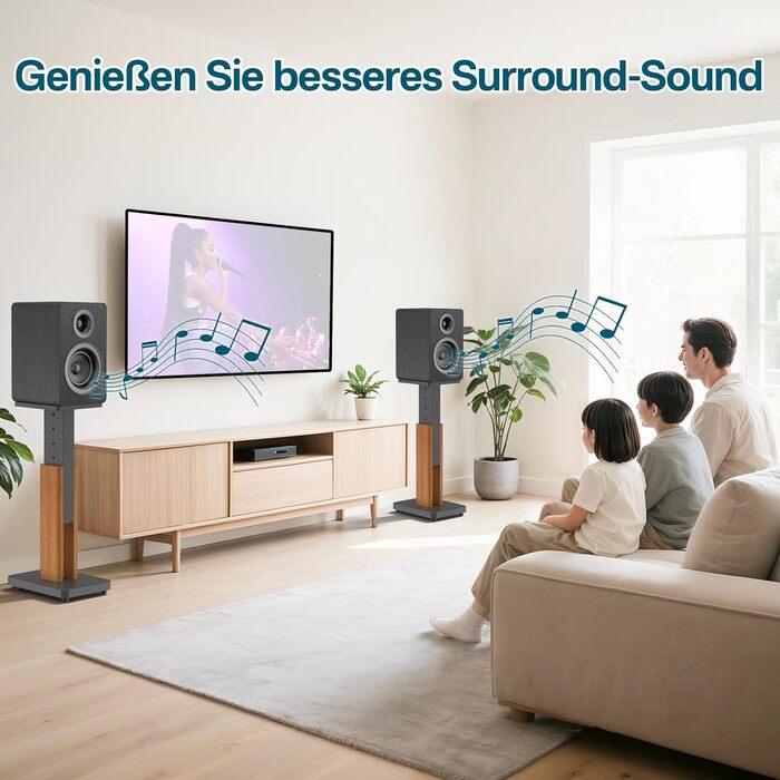 Регульовані підставки для акустики, сумісні з більшістю сателітної, студійної та поличкової акустики. Підходять для Klipsch, Edifier, Yamaha, JBL. Максимальне навантаження: 23 кг