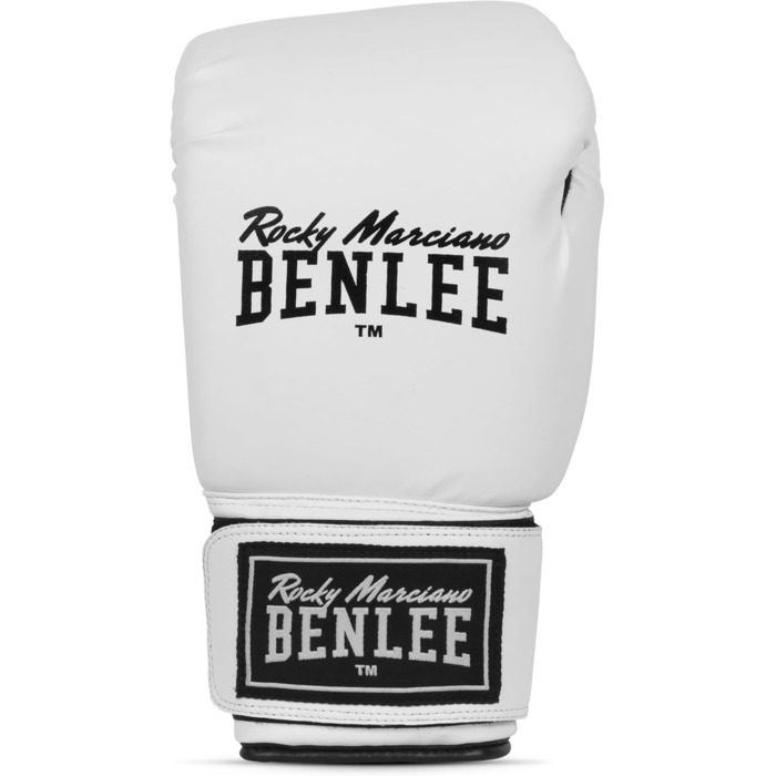 Боксерські рукавички BENLEE з екошкіри Rodney (білий/чорний, 10 oz)