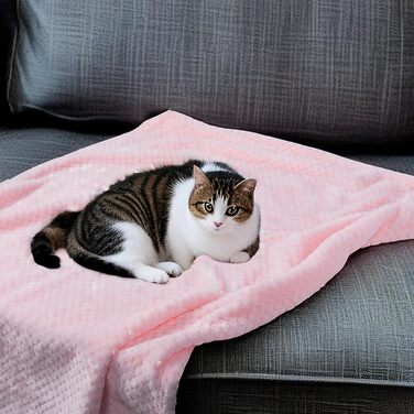 SLSON Деки для собак та котів, м'які двосторонні, 70x100 см (блакитний та рожевий)