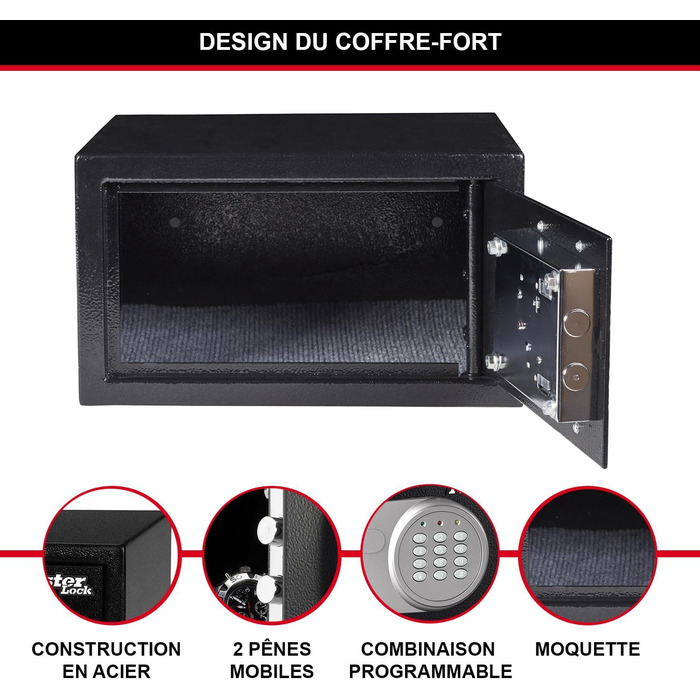 Master Lock Electronic Combination Safe - 11 Liter Security Box with Number Lock