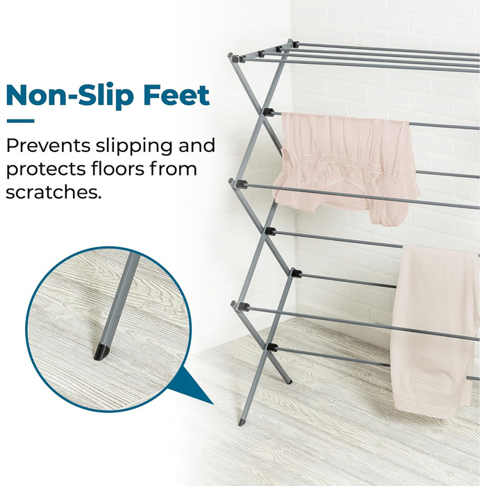 Сушарка для білизни складана Honey-Can-Do сіра, 22.7 кг (срібляста)