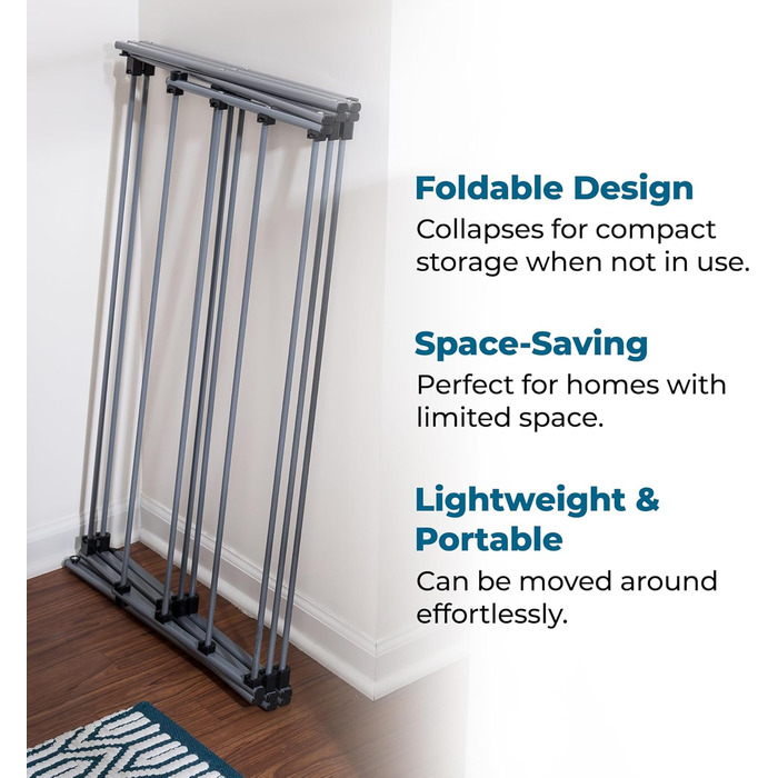 Сушарка для білизни складана Honey-Can-Do сіра, 22.7 кг (срібляста)