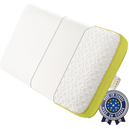 Ортопедична подушка SLEEP COMFY Premium з м'якої повітропроникної сітки AIR-MESH, ергономічна подушка з піни Memory Foam для шиї, для сну на спині, боці та животі