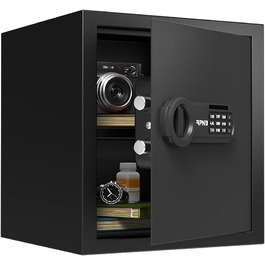 Електронний сейф RPNB Luxus Tresor з кодовим замком, 51 л - для дому, офісу, готелю, зберігання грошей та коштовностей