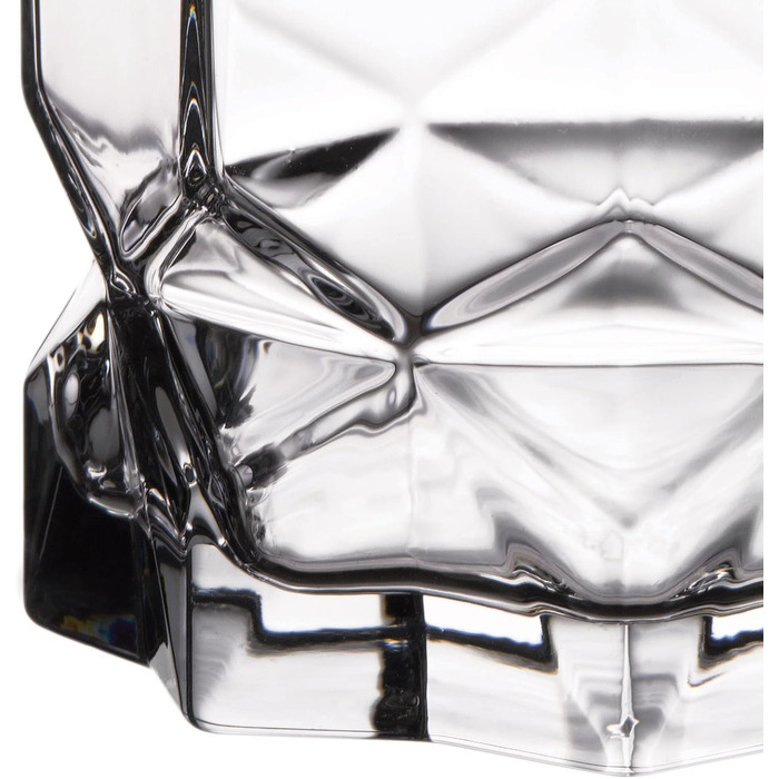 KADAX Drinking Glasses Set of 6, made of high-quality glass, water glasses, thick-walled juice glasses, fluted glasses for water, drinks, cocktail glasses, beverage glasses (12-piece SET 6x325ml tall + 6x325ml short)