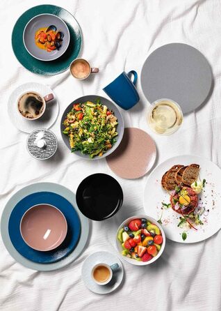 Seltmann Weiden Life Fashion Classic Blue Sugar Bowl, 260 ml, Sugar Container with Lid, Modern Design with a Special Feel, Mix & Match Dishware, Porcelain, Blue/White