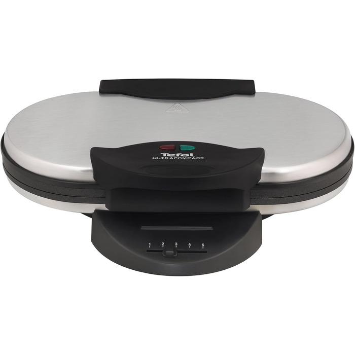 Tefal Double Heart Waffle Maker WM311D | Stepless temperature control for desired browning | Non-stick plates | Batter-catching device | 1200W | ‎37 x 11.4 x 28.5 cm Double Heart Waffle Iron