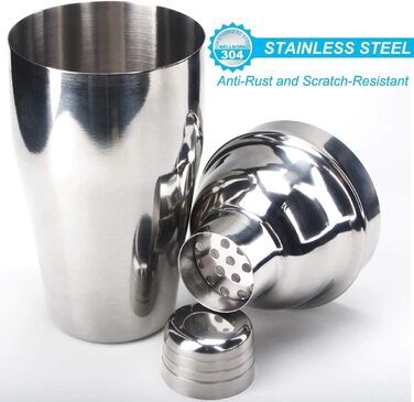 Набір для приготування коктейлів 15 предметів, 550 мл, нержавіюча сталь, барменський набір, бартова аксесуар, подарунковий набір для дому