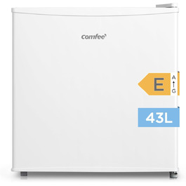 Міні-холодильник Comfee RCD50WH2(E) 43L з відділенням для льоду, білий. Холодильник для кімнати та офісу, швидке охолодження, регулювання температури, енергоклас E.