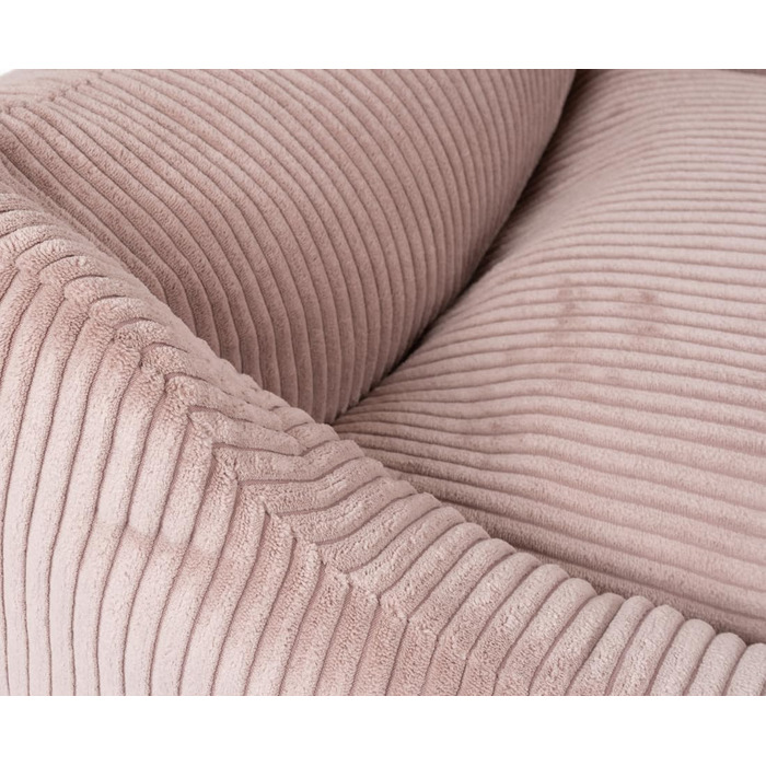 М'яке собаче ліжко Knuffelwuff Olivia з тканини Cord, 85 x 63 см, рожеве, знімний чохол, для собак великих, середніх та маленьких порід