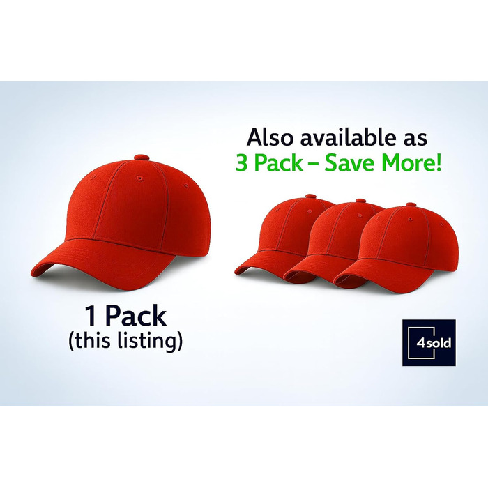 Кепка бейсболка 4sold, бавовна, унісекс, червона, регульована, легка, дихаюча