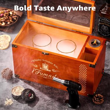 Електричний набір для копчення віскі в ретро стилі