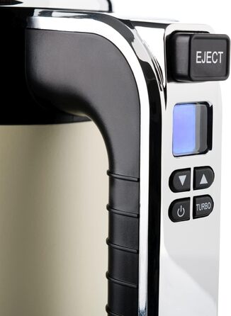Ретро ручний міксер Westinghouse, 350 Вт, 5 швидкостей, турборежим, LCD-дисплей, таймер, 2 віночки, 2 гаки для тіста, сумка для зберігання, білий