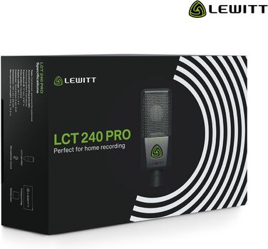 Конденсаторний мікрофон LCT 240 PRO XLR для вокалу, інструментів, подкастів та стрімінгу - професійний звук. У комплекті: мікрофонна стійка, поп-фільтр, кейс