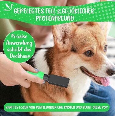 Інструмент для видалення ковтунів Profi Entfilzungsmesser 2.0 для собак та котів - видаляє ковтуни, підходить для короткого та довгого хутра, для тварин будь-якого розміру. Округлена клинка + Е-book з догляду (6 клинки)