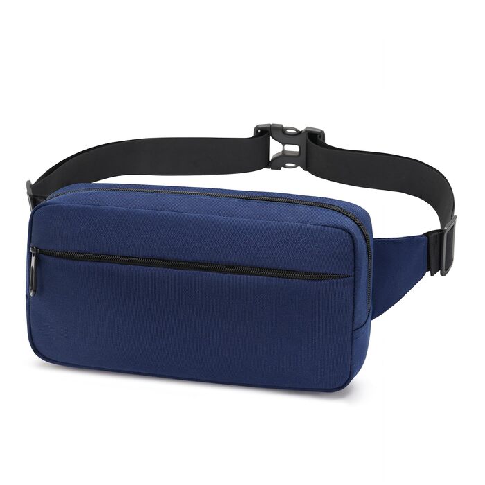 Поясна сумка на пояс для чоловіків та жінок, велика місткість, водонепроникна, з регульованим ремінцем, для занять спортом, подорожей та повсякденного використання (Темно-синій)