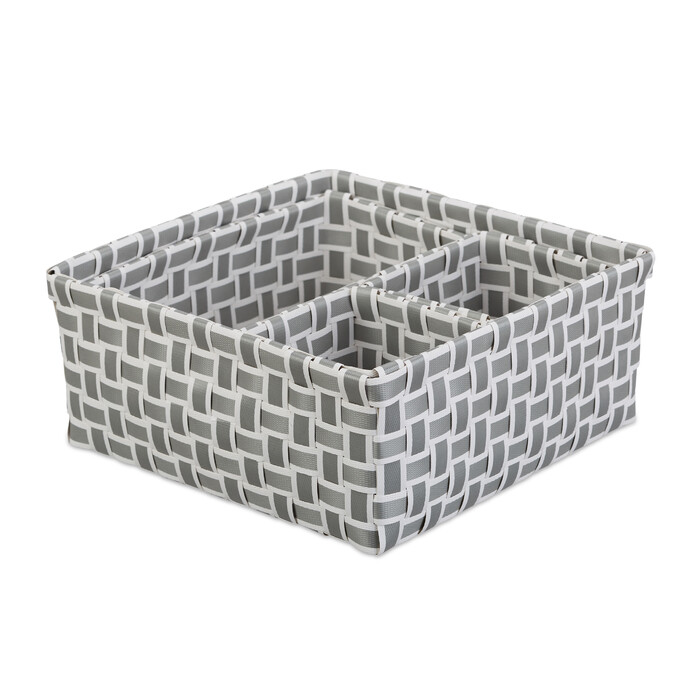 Relaxdays Woven Storage Baskets, Set of 4
