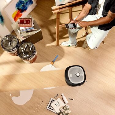 Робот-пилосос та робот-мийник Cecotec Conga Z100 X-Treme з автопорожненням та керуванням через додаток. Лазерна навігація, інтерактивне картування, 15000Pa, 240 хв автономної роботи, знімне моп, база з 3 баками