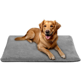 Тепла ковдра для собак та котів Navaris - м'яка термоковдра 100 x 70 см - сіра