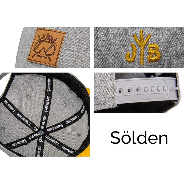 Кепка бейсболка Jumping Bird • Унісекс • Знімний козирок • Легка, легко миється • Однорозмірний (світло-сірий)