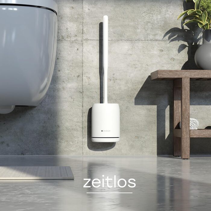 Силіконова щітка для унітазу на стіну - без свердління - комплект для ванної кімнати