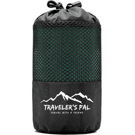 Traveler's Pal Hüttenschlafsack (Hutten Sleeping Bag) made of 100% Duraweave - Sleeping bag with side and foot zipper - Lightweight and thin Inlett summer sleeping bag, breathable and skin-friendly