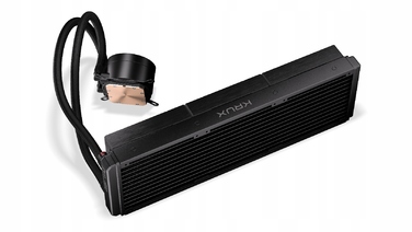 Система водяного охолодження процесора Krux HydroX 360 ARGB, 3x 120мм, 4-pin, чорна