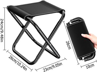 Розкладний садовий пуф для кемпінгу та відпочинку на природі (середній)