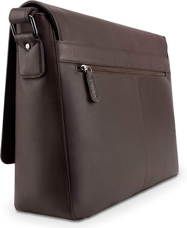 LEABAGS Чоловіча/Жіноча Лэптоп-сумка Oxford з Екошкіри, 15 дюймів – Месенджер, Робоча сумка, Сумка через плече, 38x31x10 см