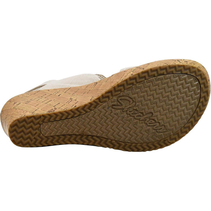 Skechers Beverlee - Бежеві кеди-платформи жіночі 39.5 EU