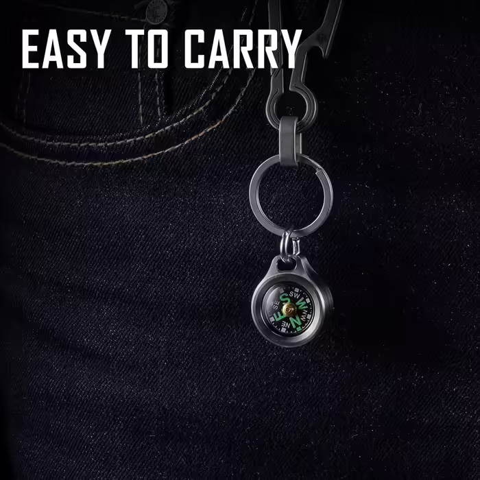 MecArmy CMP Mini-Kompass aus Titan/Messing, luxurious survival pocket compass – Father to son gift, Mother/Father to son graduation gift, birthday gift