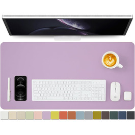 Підкладка під стіл шкіряна, антиковзаюча PU, 80x40 см, для офісу та дому, фіолетовий колір