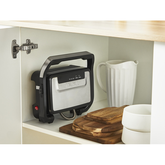 Електричний контактний гриль Tefal GC270D10, сріблястий/сірий, 1000 Вт