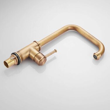 Кухонний змішувач з поворотним виливом 360° з античним покриттям з міді