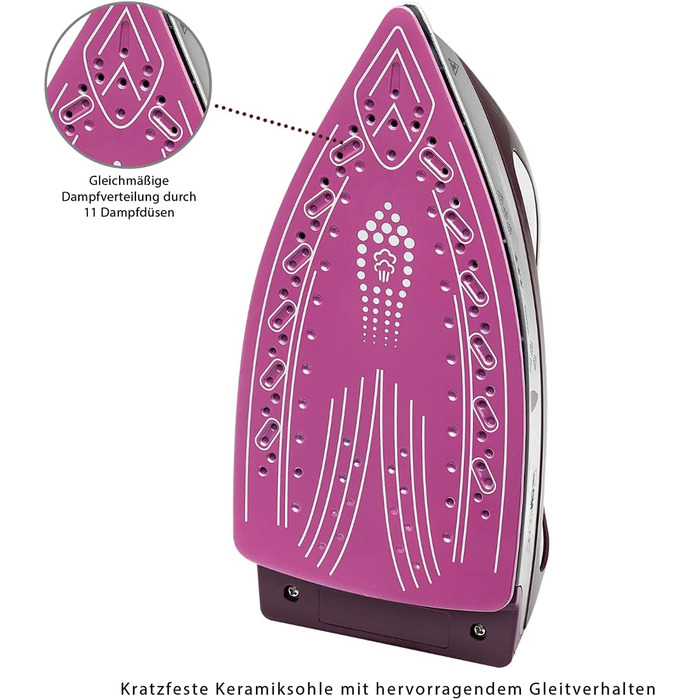 Clatronic® станція для прасування з парою DBS 3749 (біла) | 3,5 бар, 1,2 л, 2400 Вт | Anti-Tropf System