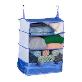 Relaxdays Hanging Travel Organizer with 4 Compartments