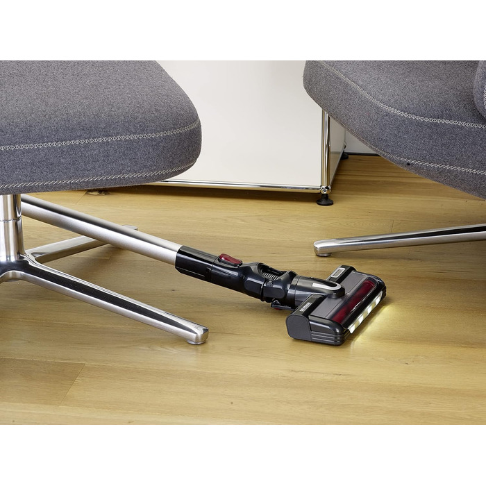 Бездротовий акумуляторний пилосос SEVERIN HV 7166 (Чорний): 60 хв роботи, 2-в-1, для тварин, легкий, без мішка, 400 Вт